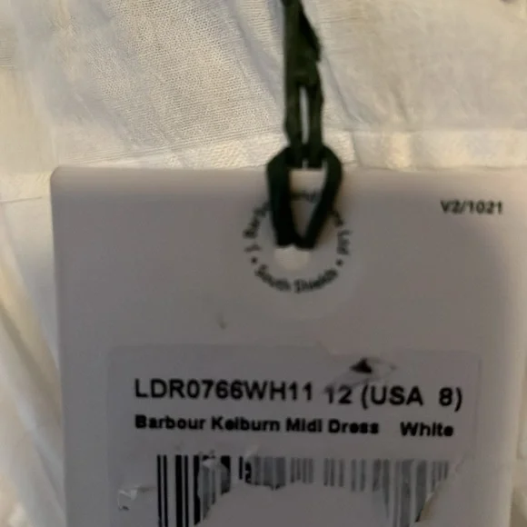 Barbour Kelburn Midi Dress USA 8 NWT - Picture 7 of 8